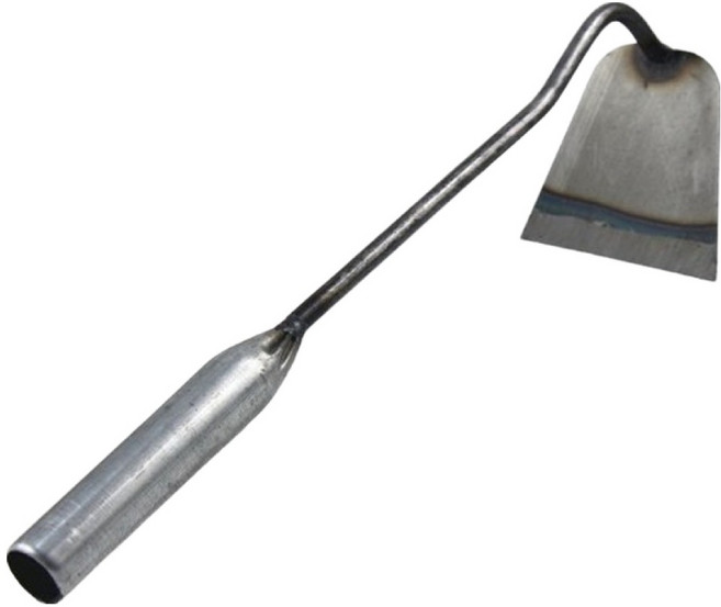 방그리 철제 손잡이 잡초 제거 좁은 사각형 괭이, 1개