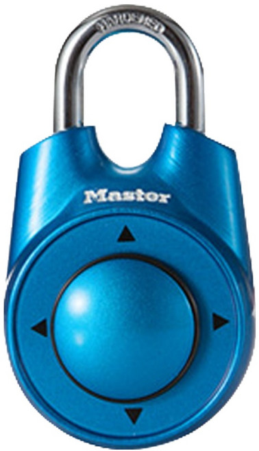 마스터락 철물대장 방향 자물쇠 1500ID 블루, 1개