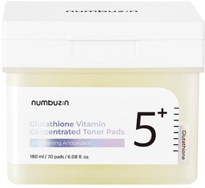 넘버즈인 5번 글루타치온C 흔적 필름패드 180ml, 70매입, 1개