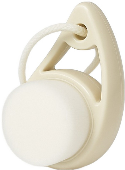 딥톡 휴대용 스트랩 미세모 미니 클렌징 브러쉬 DT0903, 1개, 화이트