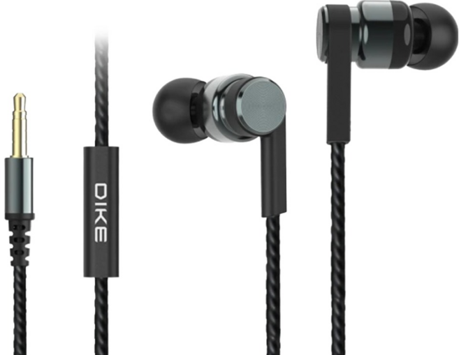 DIKE 聲動律揚 Wired 入耳式 耳機 Hi-Res 麥克風 3.5mm plug 黑色 DE271GY
