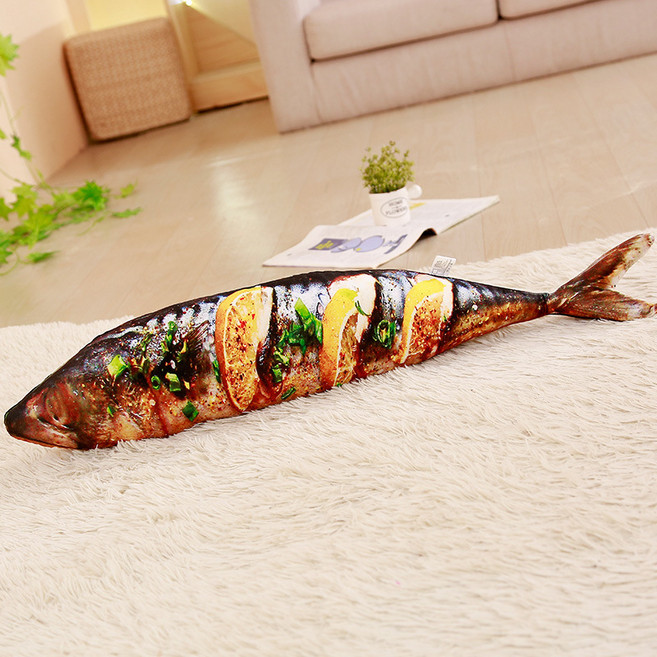 보나라온 쓸데없는 웃긴 선물 인싸 쿠션, 11 구운 꽁치