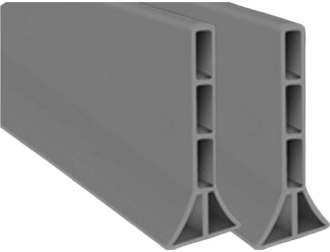 블랙조인 실리콘 워터가드 10cm x 1m, 그레이, 2개