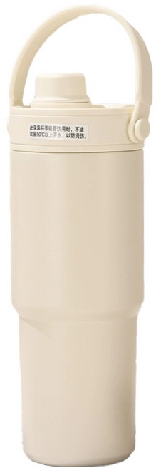 小麥購物 L832 陶瓷保溫杯, 735ml, 1個, 白色