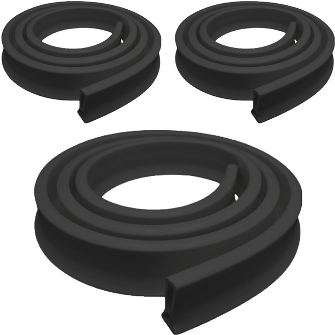 블랙조인 실리콘 물막이 물넘침 방지 워터가드 3cm x 1m, 불랙, 3개