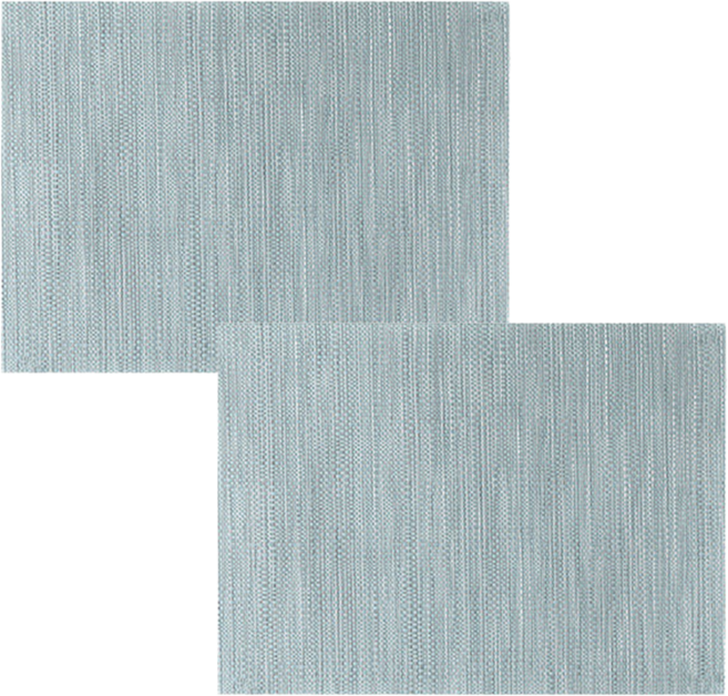 SHIMOYAMA 和風PVC防滑隔熱餐墊 2個, 灰藍色, 1包