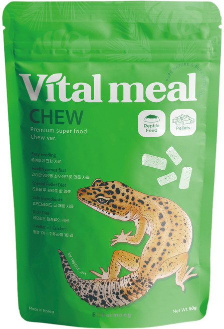 이오하모니 바이탈밀 츄 렙타일 도마뱀푸드, 1개, 50g
