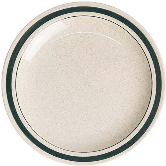카네수즈 노블 스톤 라인 원형접시, 그린, 1개