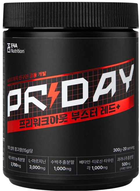이포에이 PR DAY 프리워크아웃 운동 부스터 20회분, 300g, 1개 - 쿠팡