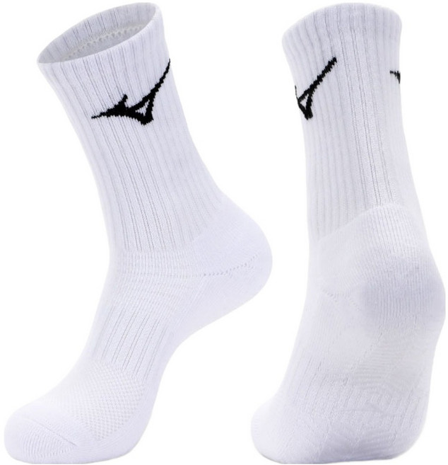 미즈노 논슬립 런버드 크루 삭스, 화이트, 1개