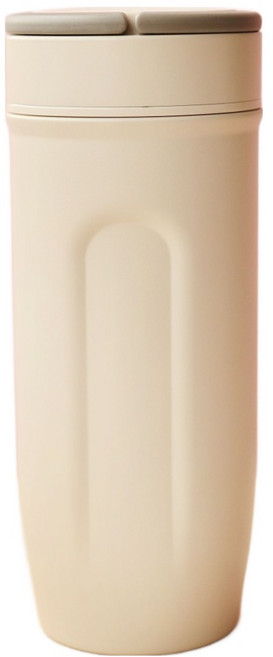SWANZ 天鵝瓷 動飲杯 瓷芯蓋, 1個, 520ml, 米白色