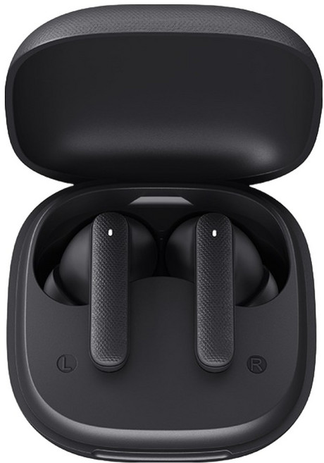 QCY T43 Buds 버즈 AI ENC 노이즈캔슬링 C타입 무선 블루투스 이어폰, 패브릭 블랙