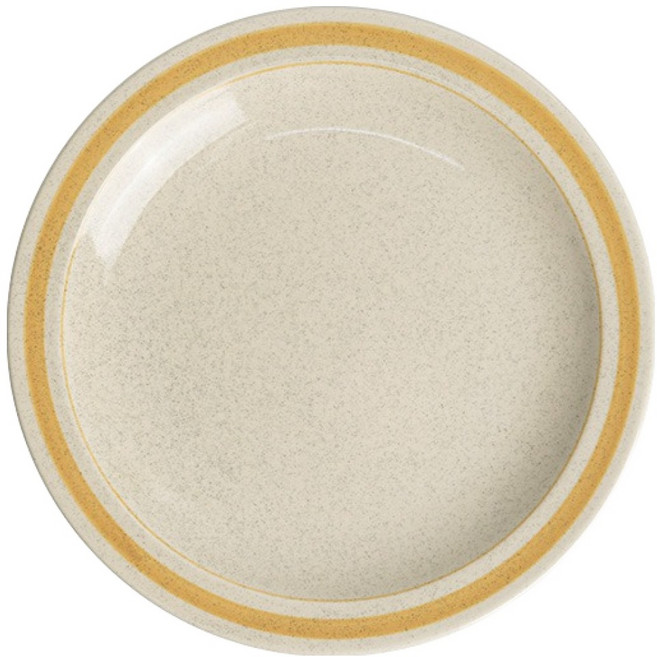 카네수즈 노블 스톤 라인 원형접시, 옐로우, 1개