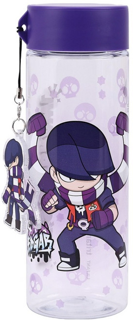 릴팡 아동용 브롤스타즈 키링 트라이탄 클리어보틀, 애드거, 500ml, 1개