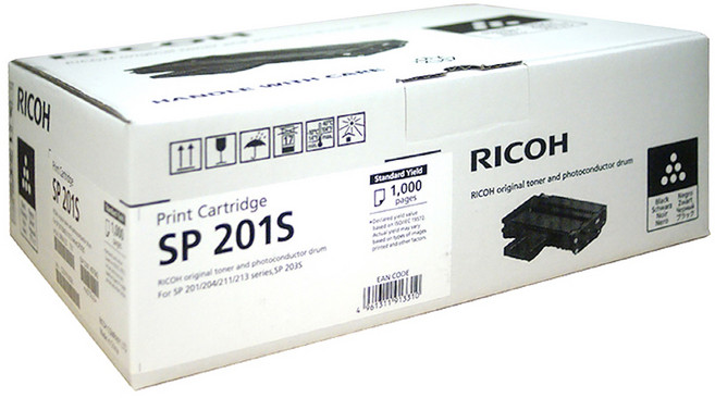 RICOH 理光 SP 201S 原廠碳粉匣SP 220NW/SP 220SFNW適用, 黑色, 1個