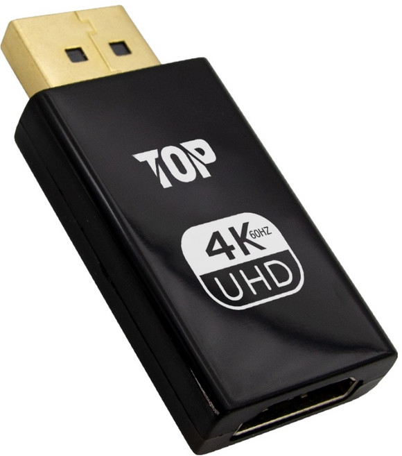 에이치디탑 DP TO HDMI 4K 60Hz 변환 젠더, 1개, HT-G35