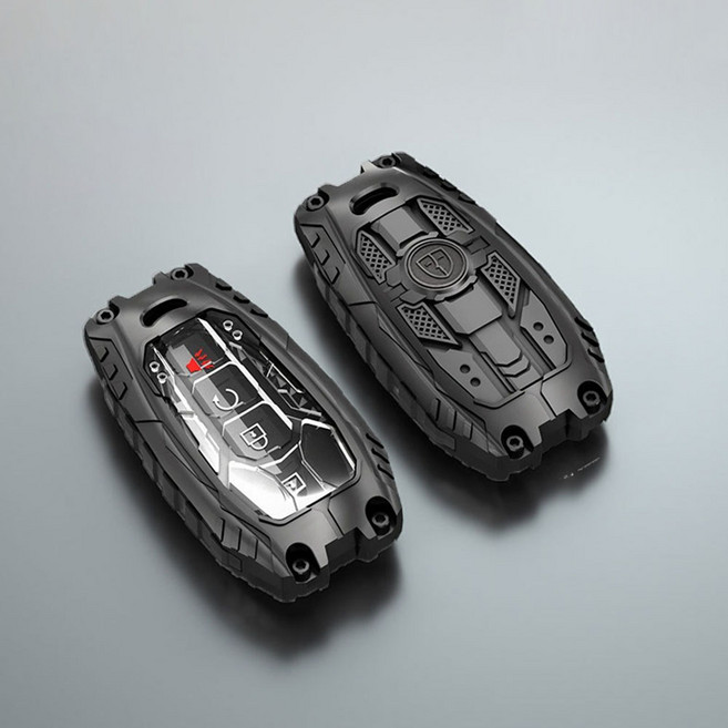 크로니클 쉴드라인 프리미엄 쉐보레 호환 메탈 키케이스 A타입, 녹턴그레이, CRO-CHEA-GR