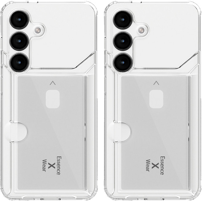 에센스웨어 제로바운드 카드수납 투명 휴대폰 케이스 2p