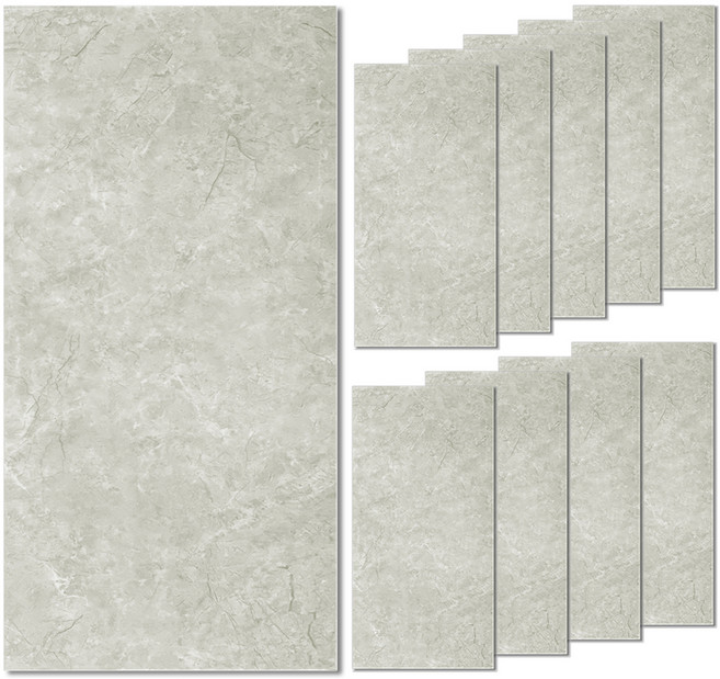 하우비 붙이는 폼블럭 대리석 타일 시트지 10p, 멜란지그레이