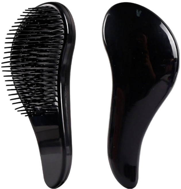 올웨일리 헤어 스트레이트 쿠션 브러쉬 TSP2752, 2개, 블랙