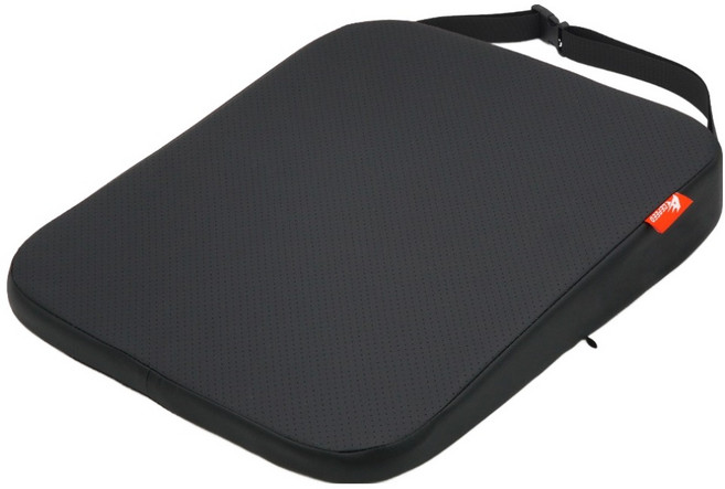 에이스피드 ACEPEED 차량용 높이조절 방석 6cm, 1개, 가죽 블랙