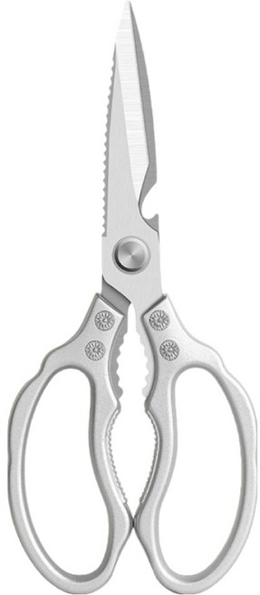 小麥購物 廚房萬用食物料理剪刀 L2410, 1支, 銀色