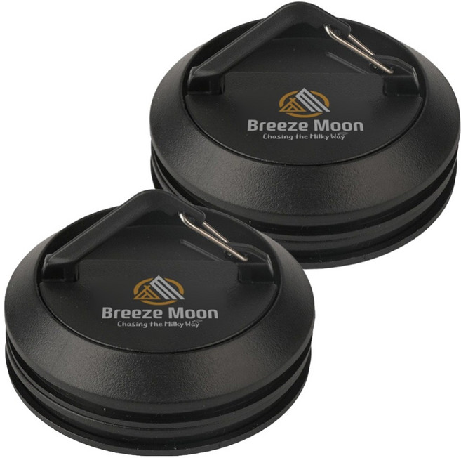 브리즈문 택티컬 원형 자석 후크 다용도 걸이, 모던 블랙, 2개, 1단