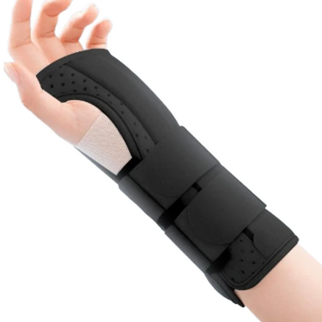 손목 팔목 지지 압박 밴드 손목보호대 왼손 블랙, 1개 - 쿠팡