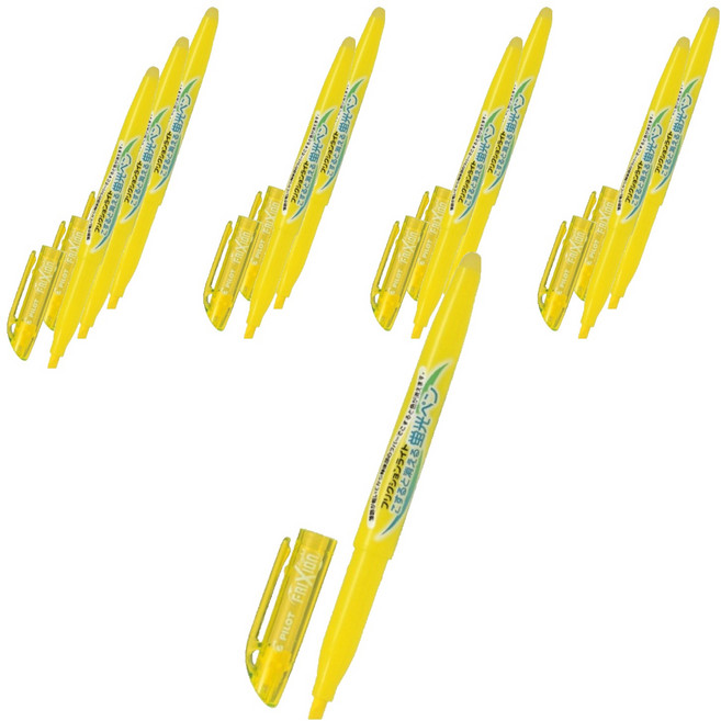 프릭션 라이트 형광펜, 옐로우, 10개