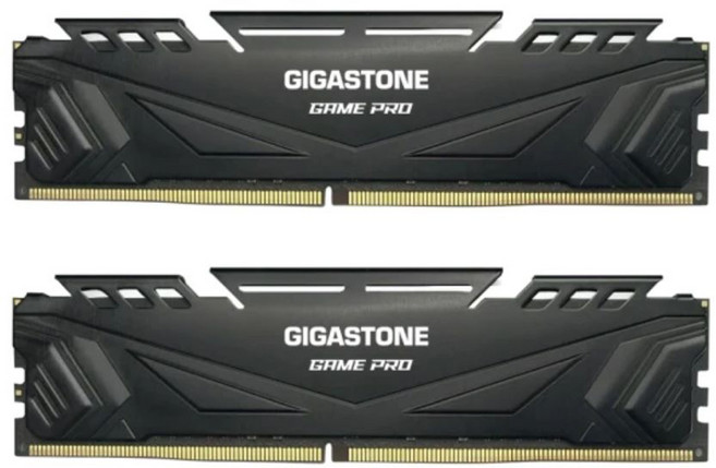GIGASTONE 立達 16GB 電競超頻 桌上型記憶體 8GB 黑色 PC專用, DDR4‐3200‐8U‐2‐GST‐Game Pro‐Black, 2個