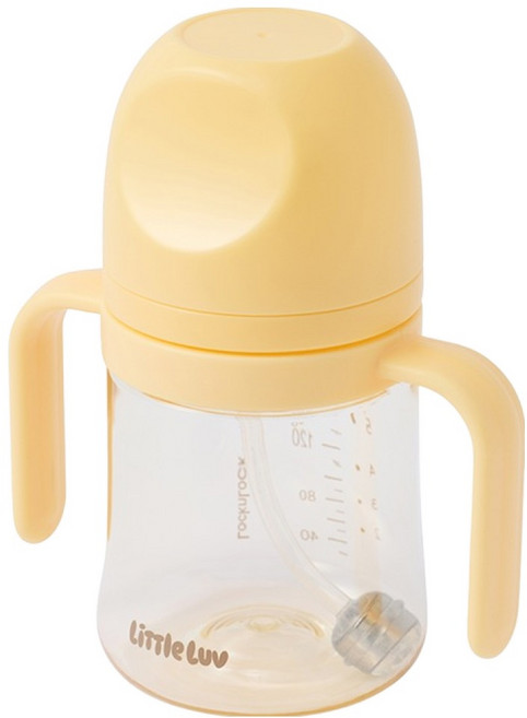 락앤락 리틀럽 퍼스트 PPSU 양손 빨대컵, 280ml, 1개, 옐로우