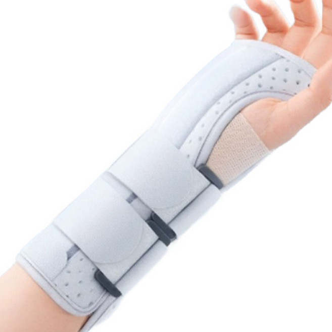 푸르른 손목 지지 압박 보호대 오른손 그레이, 1개