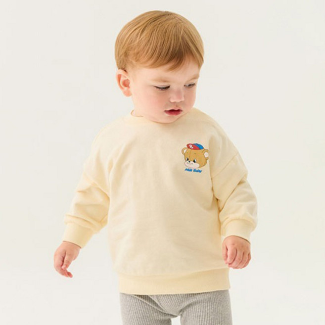 밀크베이비 뉴키즈온 아동용 해피해피 베이비베어 맨투맨