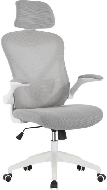 E-home Arno 亞諾 網布可旋轉扶手高背電腦椅 EFC110A-gry, 灰色