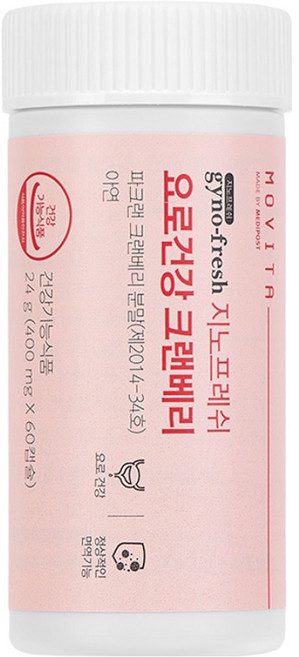 지노프레쉬 요로건강 크랜베리, 60정, 1개