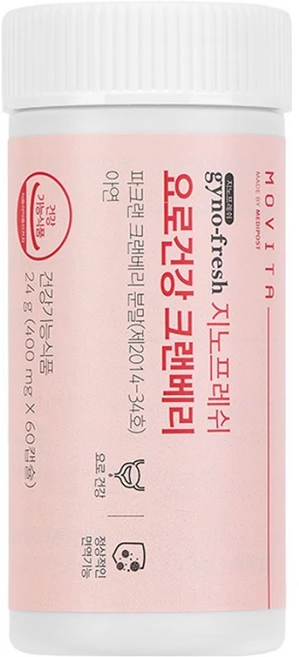 지노프레쉬 요로건강 크랜베리, 60정, 1개 - 쿠팡