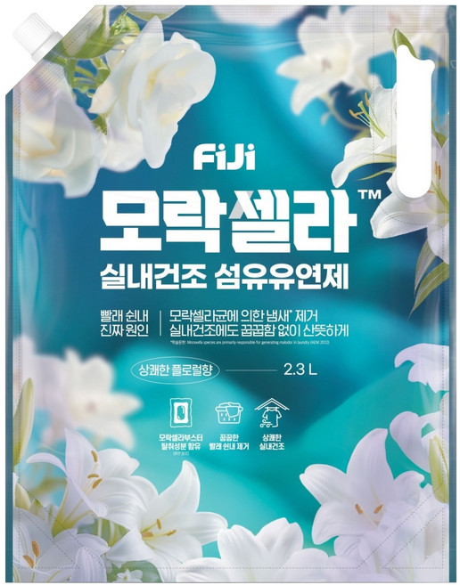 피지 모락셀라 실내건조 섬유유연제 플로럴향 리필, 2.3L, 1개