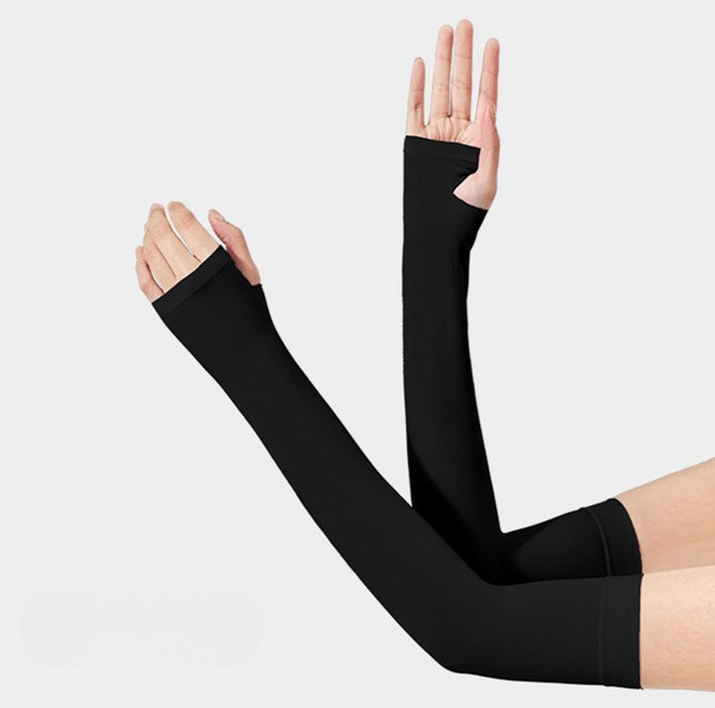 리즈제이니 여성용 프리미엄 쿨 팔토시 2p, 02 팔등형 검정색, 1개