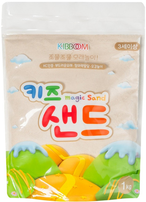 키즈 샌드 모래놀이, 화이트, 1kg, 1개