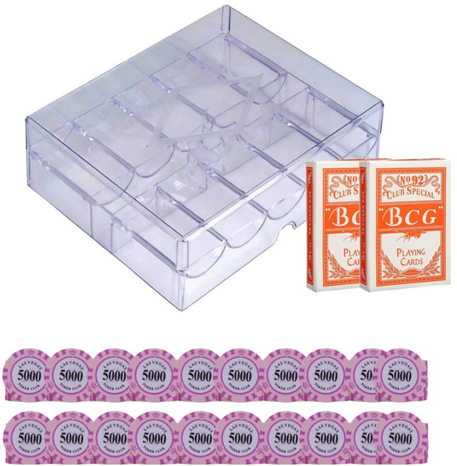 다싸닷컴 크레이 아크릴 숫자칩 200p 세트, 5000 C5, 1세트