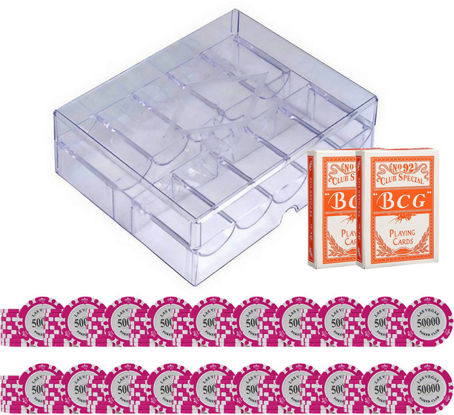 다싸닷컴 크레이 아크릴 숫자칩 200p 세트, 50000 C7, 1세트