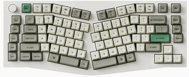 키크론 KSA Q10 MAX SE RGB 기계식 핫스왑 유무선 인체공학 키보드, 쉘화이트, Q10MSE-P6, 저소음 적축