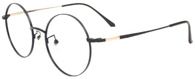 ALEGANT 北歐質感輕量鈦金屬緞面光學圓框UV400濾藍光眼鏡