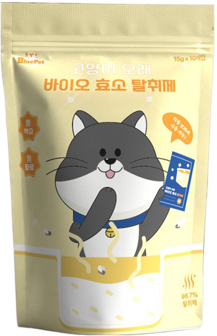 블루펫 고양이 모래 바이오 효소 탈취제, 150g, 1개