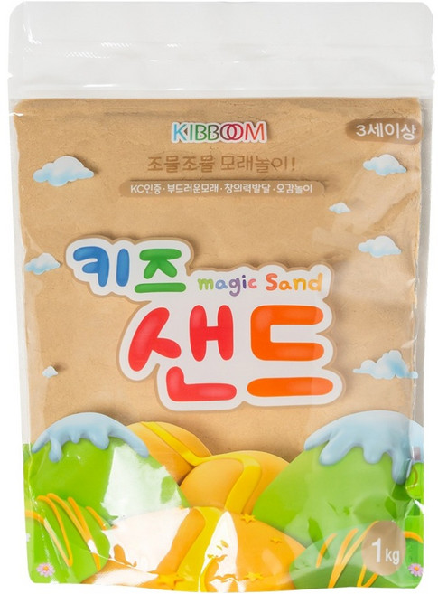 키즈 샌드 모래놀이, 브라운, 1kg, 1개