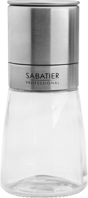 SABATIER 附蓋 陶刀研磨罐 調味瓶 13.5cm 335ml 1個