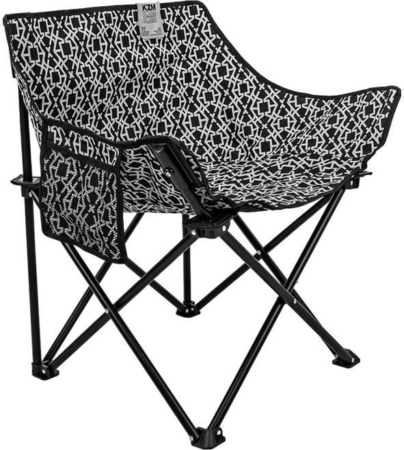 카즈미 스트릿 캠핑체어, 블랙, 1개
