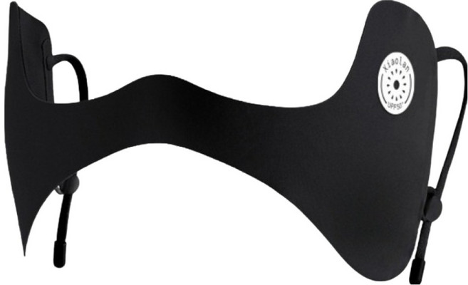 액티제노 야외 등산 골프 나비형 마스크, 블랙, 1개