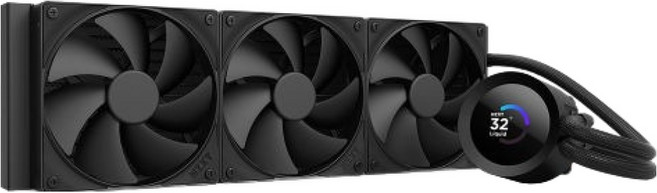 NZXT 恩傑 KRAKEN Plus 360 v2 水冷 CPU 散熱器, 黑色, 1個, 風扇(F120P 靜壓風扇)