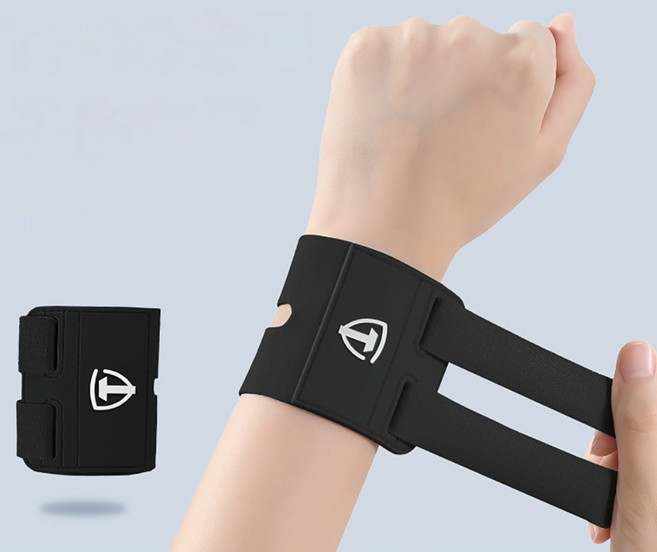 하우스핏 초경량 슬림핏 손목 보호대 밴드 2p, 블랙, 1세트